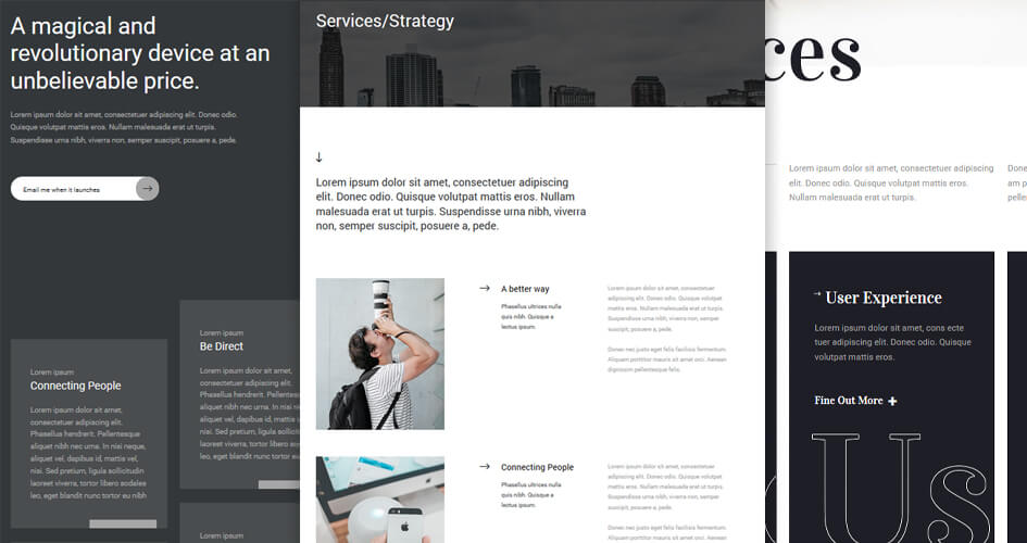 Divi Services Page Layouts