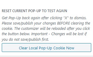 reset pop up