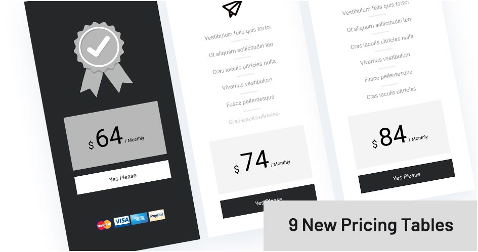 One example of the 9 New Pricing Tables for WooCommerce made by Divi Den Pro