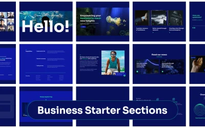 We've added starter site number three to Divi Den Pro: a complete Business theme with 4 pages, all built with Divi 5. It's the third of 20 starter sites we're rolling out.