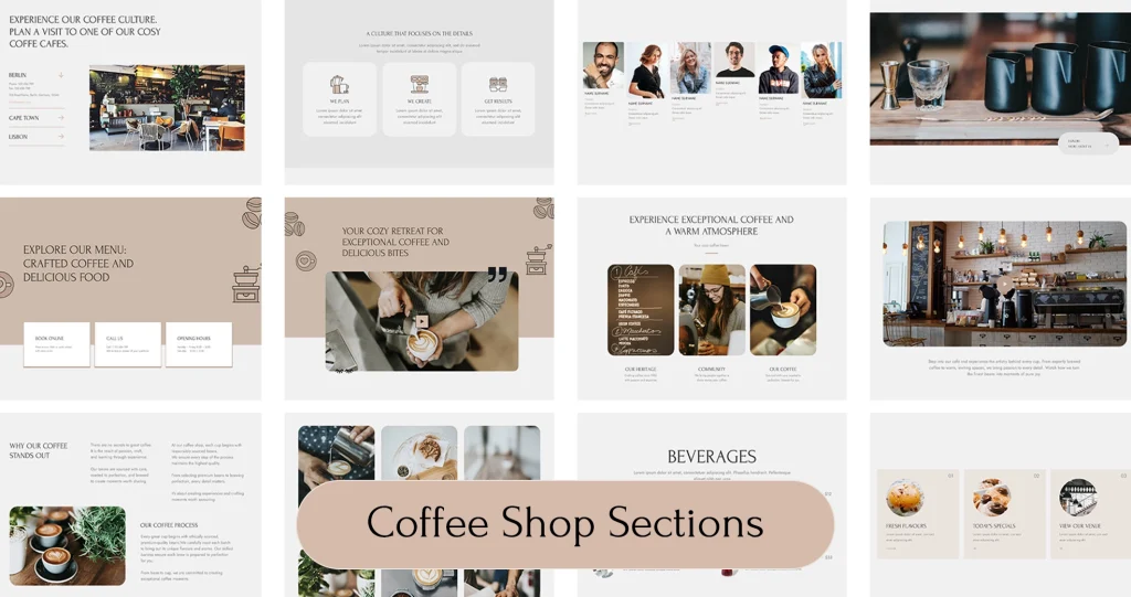 We've added starter site number four to Divi Den Pro: a complete Coffee Shop theme with 4 pages and 18 sections, all built with Divi 5. It's the fourth of 20 starter sites we're rolling out, with Cafe landing next.