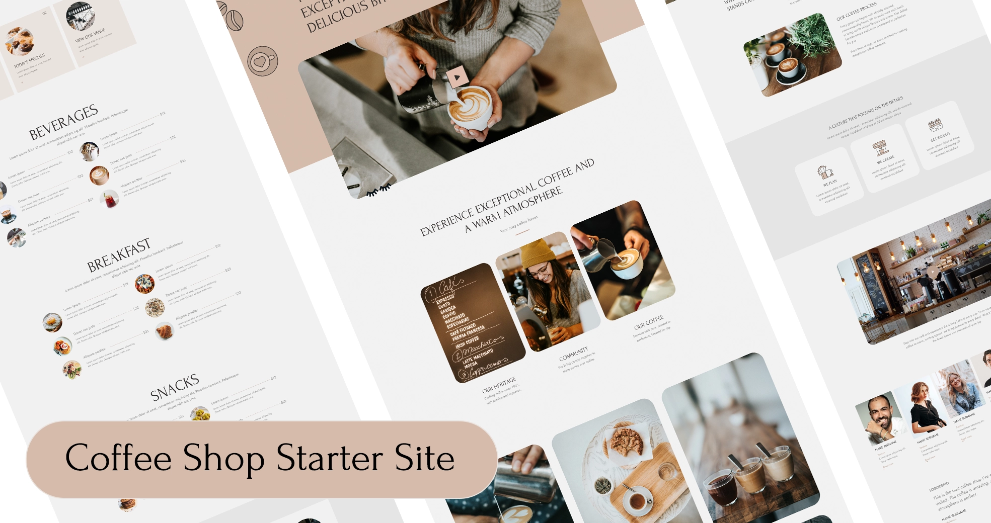We've added starter site number four to Divi Den Pro: a complete Coffee Shop theme with 4 pages and 18 sections, all built with Divi 5. It's the fourth of 20 starter sites we're rolling out, with Cafe landing next.
