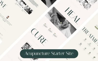 Acupuncture starter site now in Divi Den Pro. 5 complete pages built with Divi 5. Second of 20 starter sites, with Business theme coming next week.