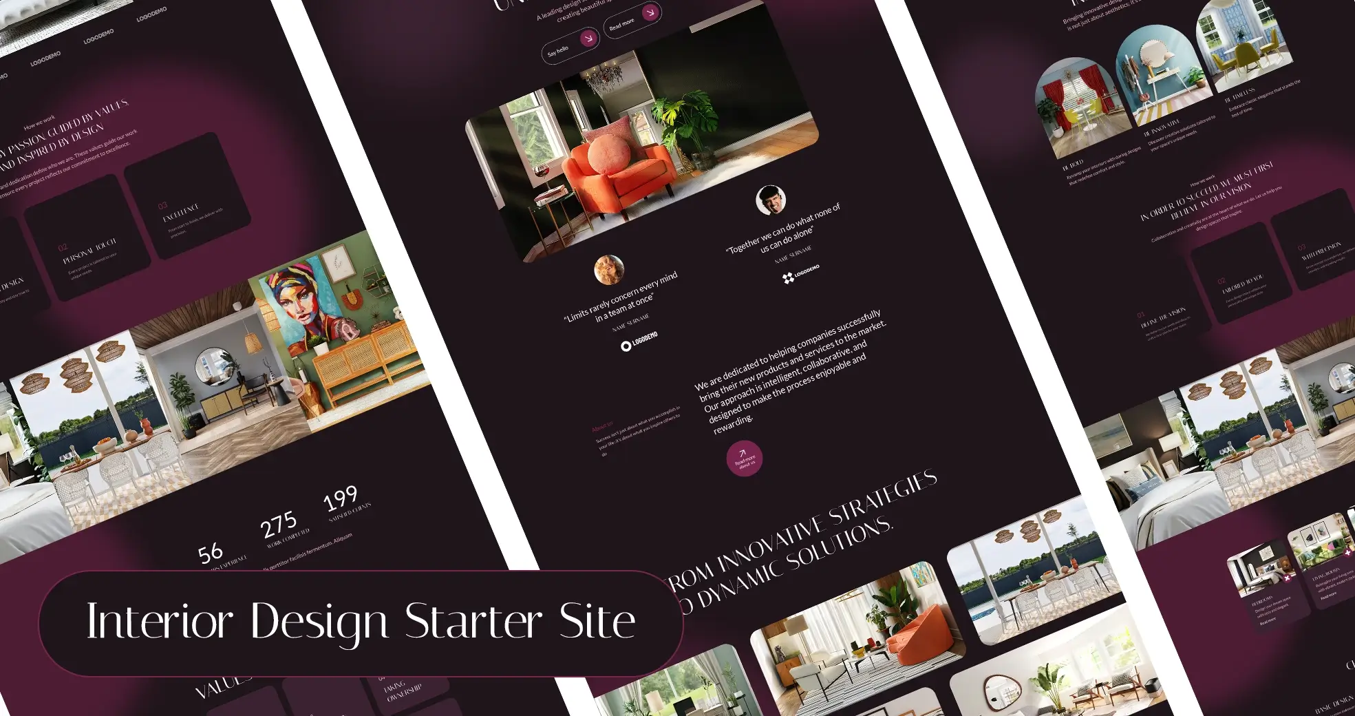 Divi 5 Starter Sites: Interior Design (First of 20 Coming to Divi Den Pro)