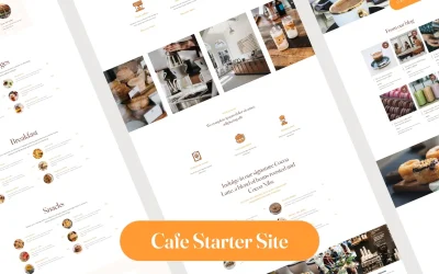 Divi 5 Starter Sites: Cafe (Fifth of 20 Coming to Divi Den Pro)
