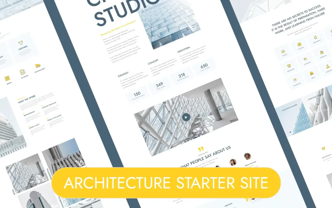 Divi 5 Starter Sites: Architecture (Sixth of 20 Coming to Divi Den Pro)