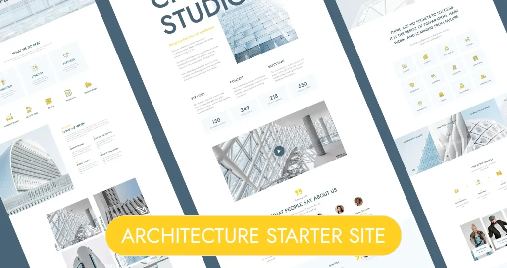 Divi 5 Architecture Starter Site Preview