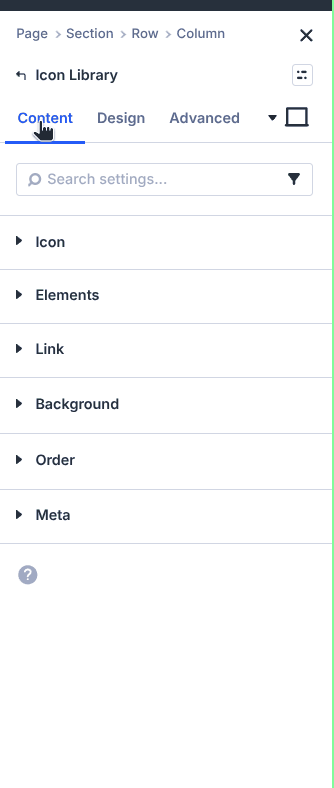 Divi Icon Library module in action