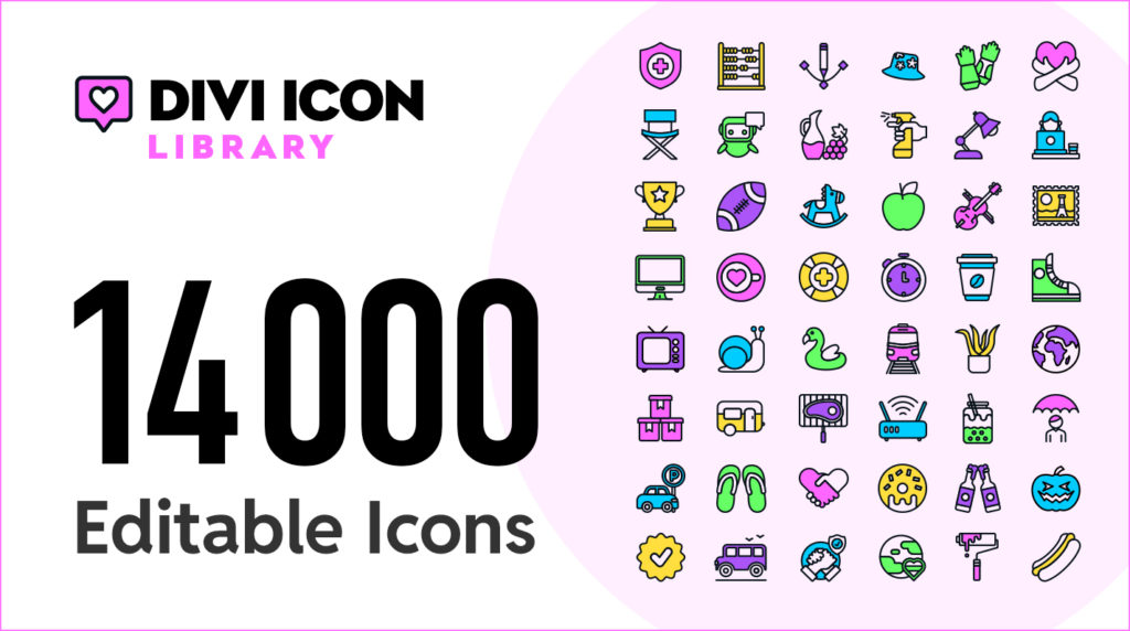 Divi Icon Library - 14,000+ SVG Icons for Divi 5