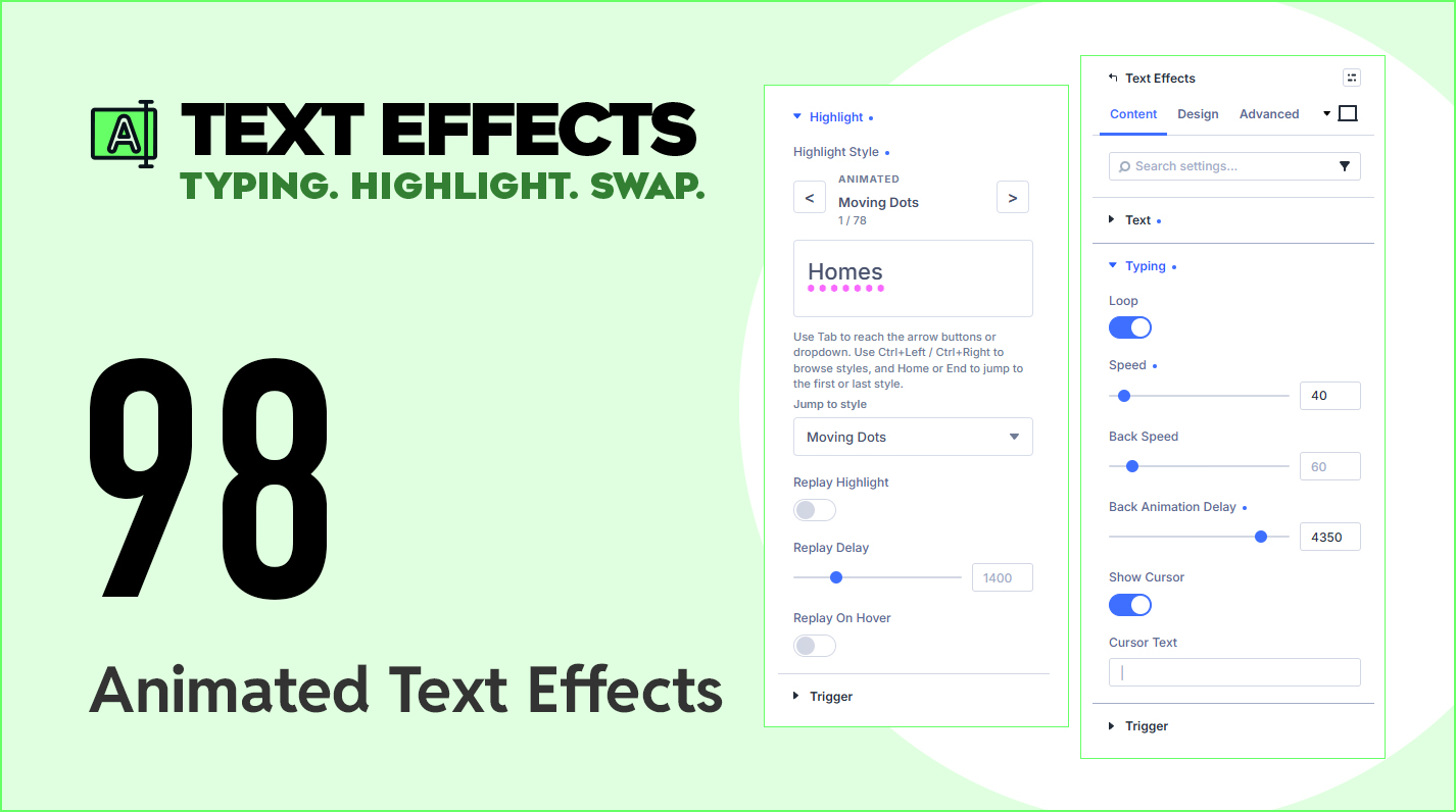 Divi Text Effects bring Typing, Highlight, and Word-swap Animations to Your Headlines